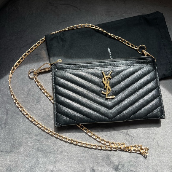 Yves Saint Laurent Handbags - YSL monogram clutch / crossbody bag